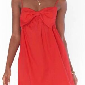 Red Spaghetti Strap Sundress for Wedding Guest